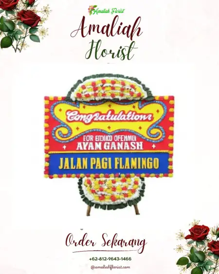 Sewa Papan Bunga Palam